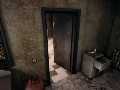 Metal Door Free low-poly 3D model