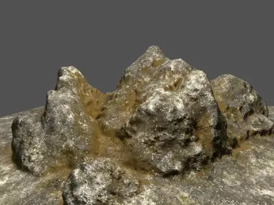 Rock mountain Low-poly 3D model purchase