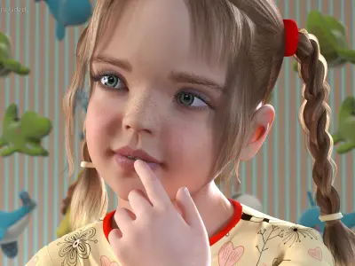 Child Girl 3D model