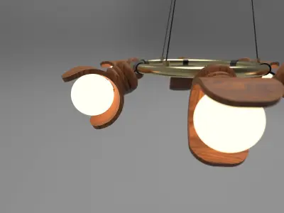 Modern Lighting Fixture 3D Model Set  3D model