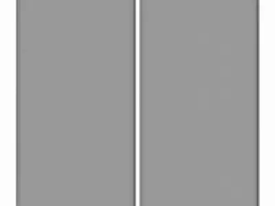 Pictures885 pair of sliding doors Low-poly 3D model