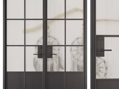 Entrance door set30 3D model