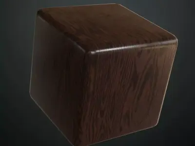 Polished Cherry Wood Planks PBR Seamless Texture