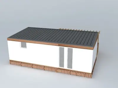 Modern mobile home Free 3D model