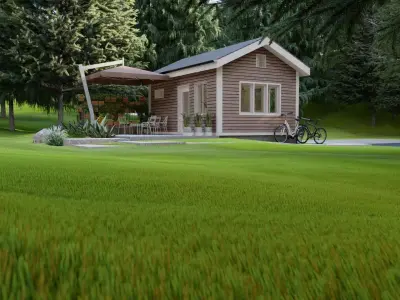 House - Exterior-Interior Scene 3D model 3D model