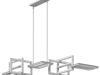 Enigma Linear Island Pendant By Troy Lighting 3D model