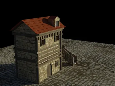 House Old Medieval Free 3D model