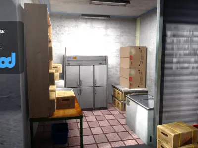 Street With Tofu Pudding Store 3D model