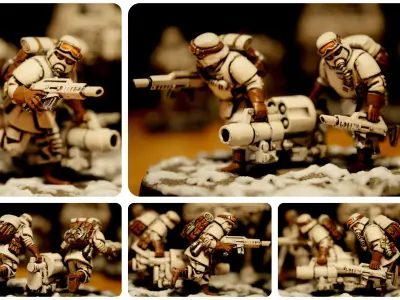 Universal Guard - Heavy Weapons Set 2 3D print model