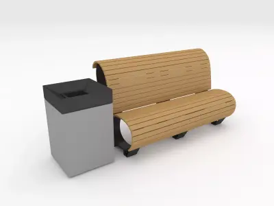 Bench Park 40 3D model