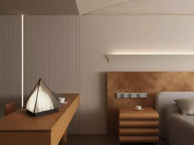 Bedroom interior scenes 3D model