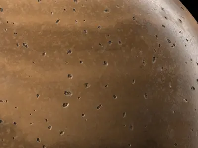 Stone Wall Materials 113- Travertine Stone - Sbsar Pbr Seamless Texture