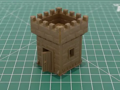 Modular Castle Tower Dungeon Construction Kit 3MF STL 3D print model