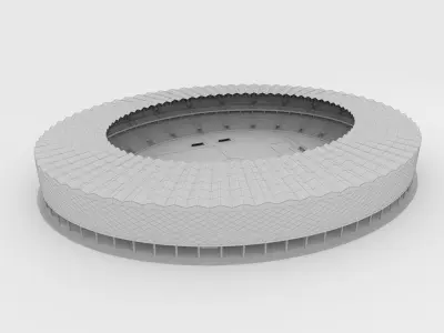 Soccer Stadium 02 3D model