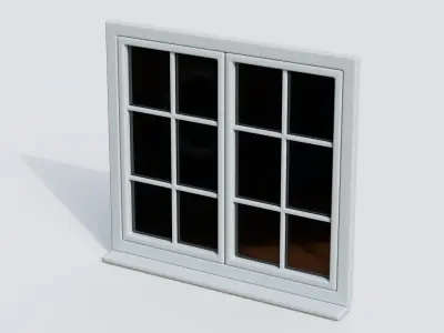 Window Low-poly 3D model