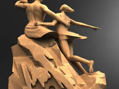 3D Models Monument De La Renaissance Africaine 3D model