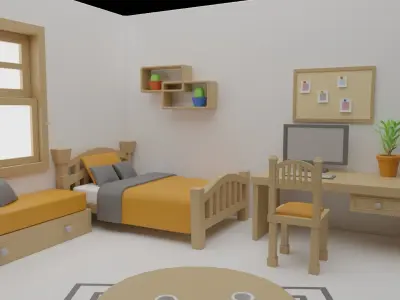 Another bedroom Free 3D model