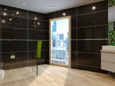 Bathroom 03 Low-poly 3D model