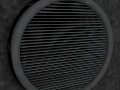 Space City in a Crater 3D model