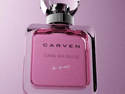 Perfume Bottle Carven Dans ma bulle de musc Model Blend File 3D model