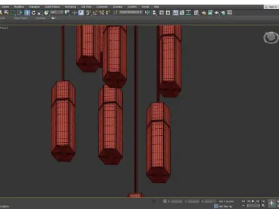 Basalt Nine Pendant Low-poly 3D model