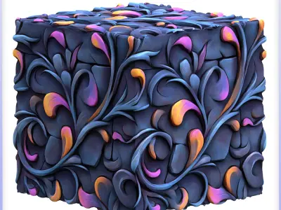 Stylized Ornaments Seamless Texture Texture shop