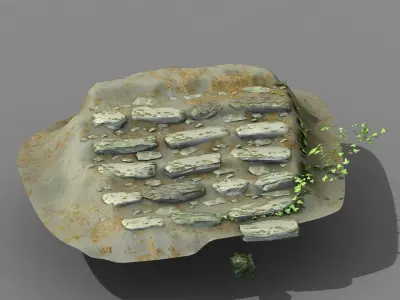 New Village - stone steps 04 3D model