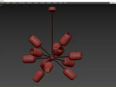 RAMIREZ CHANDELIER Low-poly 3D model