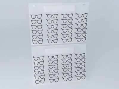 Exhibitor for glasses Free 3D model