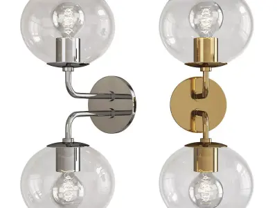 Mitzi Margot Double Wall Sconce Low-poly 3D model