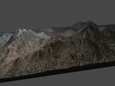 Squaw Peak in Phoenix Arizona 3D model