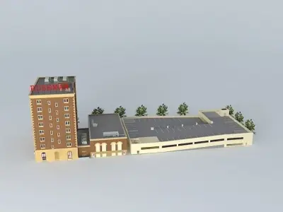 Hotel Rushman Free 3D model