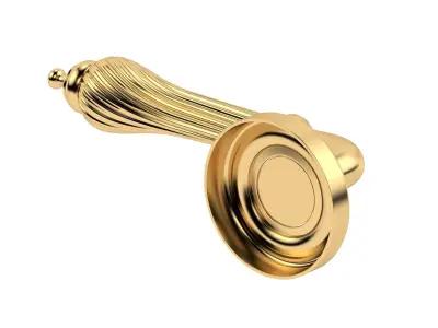Giselle Door Handle Brass  3D model