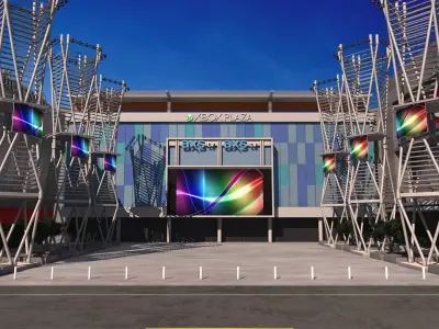LA Live XBox Plaza 3D model
