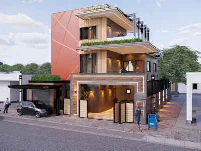 Exterior Render With Settings - Sketchup - Enscape 3D model