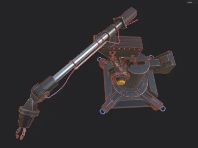 IRON MAN DUM-E ROBOT TONY STARK WITH RIG Low-poly 3D model