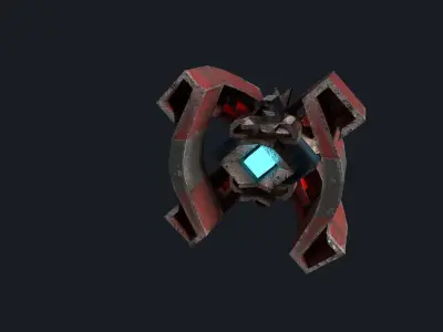 SCI-FI PROBE  Low-poly 3D model