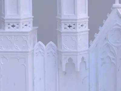 Large Gothic Altar 3D model