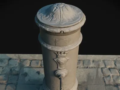 Roman Fountain Nasone 3D model