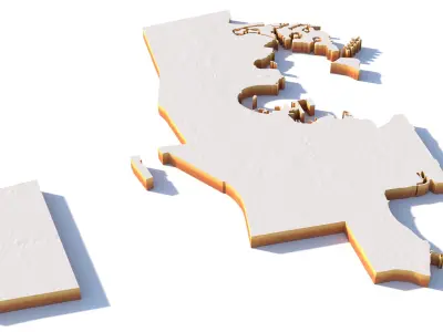 Doha City in Qatar 3D model