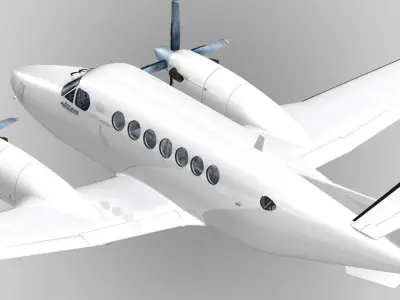  Beechcraft Super King Air B350 Generic white 