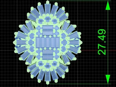 Jewelry ring 230 3D print model