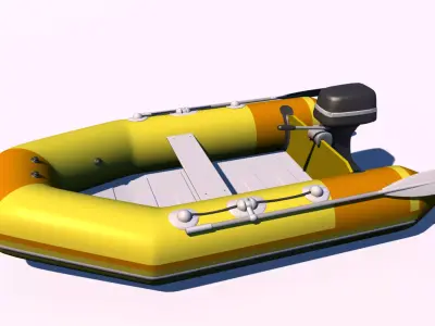 Boat zodiac 3D model