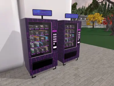 Sci-fi Automat Low-poly 3D model