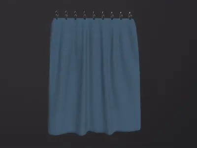 Curtain 3D Model Low-poly 3D model