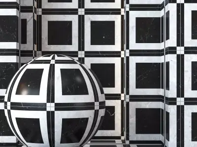 Black and White Tile Flooring 4K - Seamless Texture buy