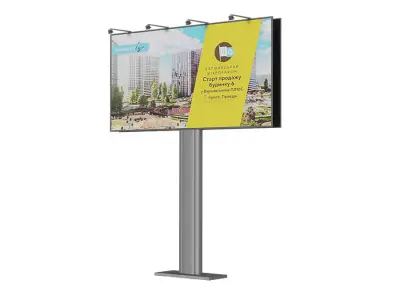 Billboards BLENDER 3D Model Cycles 3D model