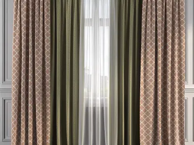 Curtain Set 278 3D model