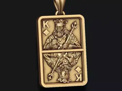 playing cards KING pendant light pack set