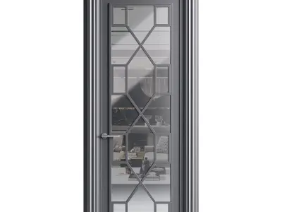 Modern entrance door 45 3D model
